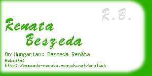 renata beszeda business card