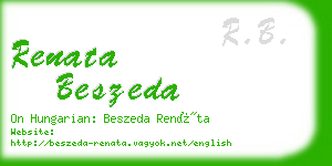 renata beszeda business card